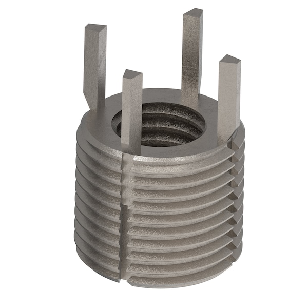 Key Locking Thread Insert, Extra Heavy Wall, 4 Keys, 5/8"-11 Int Thrd Sz, 1"-12 Ext Thrd Sz, 10 PK