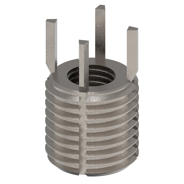 Key Locking Thread Insert, Heavy Wall, 4 Keys, M8-1.00 Int Thrd Sz, M14-1.50 Ext Thrd Sz, 10 PK