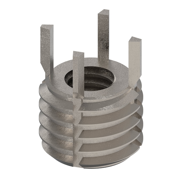 Key Locking Thread Insert, Extra Heavy Wall, 4 Keys, 5/16"-18 Int Thd Sz, 9/16"-12 Ext Thd Sz, 10 PK
