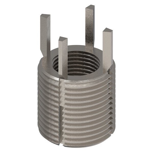 Key Locking Thread Insert, Heavy Wall, 4 Keys, 3/4"-16 Int Thrd Sz, 1 1/8"-12 Ext Thrd Sz, 10 PK