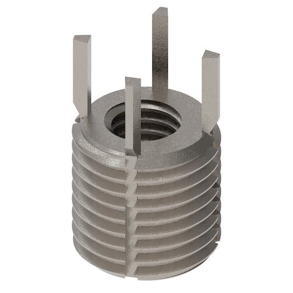 Key Locking Thread Insert, Heavy Wall, 4 Keys, M8-1.25 Int Thrd Sz, M14-1.50 Ext Thrd Sz, 10 PK