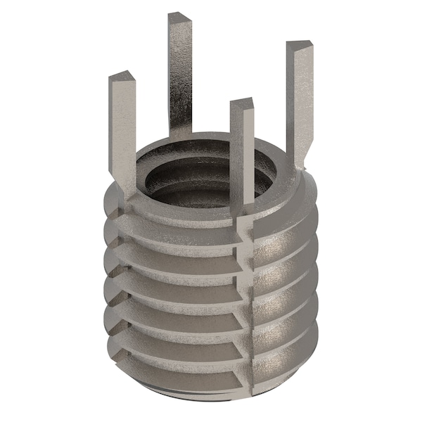 Key Locking Thread Insert, Thin Wall, 4 Keys, 3/8"-16 Int Thrd Sz, 1/2"-13 Ext Thrd Sz, 10 PK