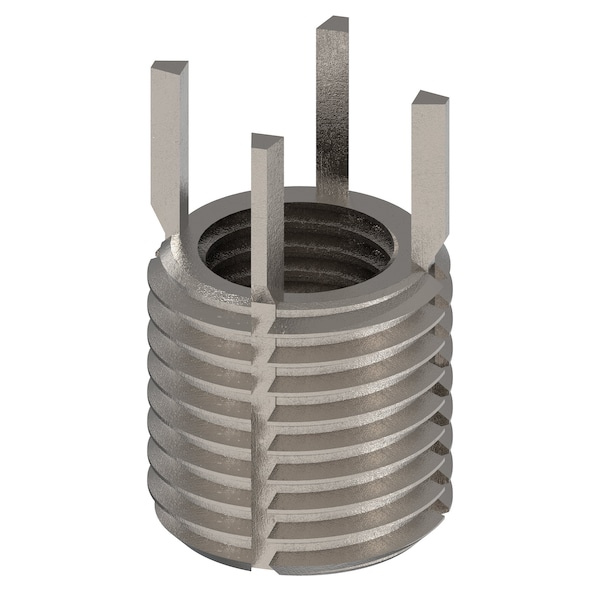 Key Locking Thread Insert, Thin Wall, 4 Keys, M10-1.25 Int Thrd Sz, M14-1.50 Ext Thrd Sz, 10 PK