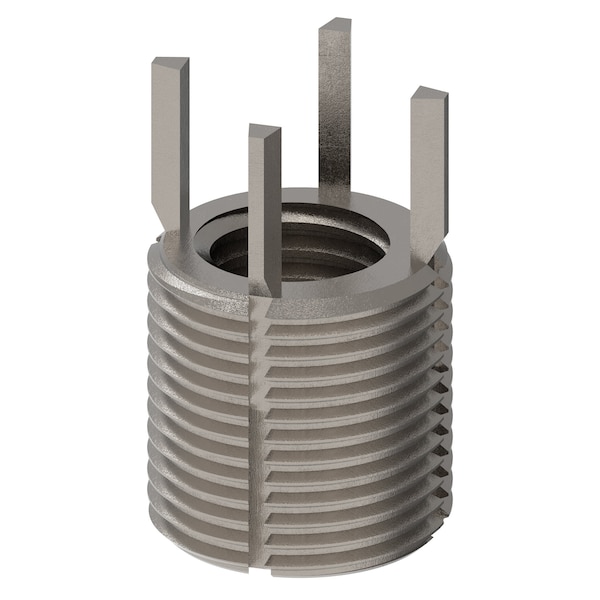 Key Locking Thread Insert, Heavy Wall, 4 Keys, M14-2.00 Int Thrd Sz, M20-1.50 Ext Thrd Sz, 10 PK