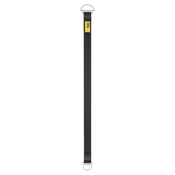 CONNEXION FIXE Anchor Strap, 100 cm, Two Forged Steel Attachment Points, Black