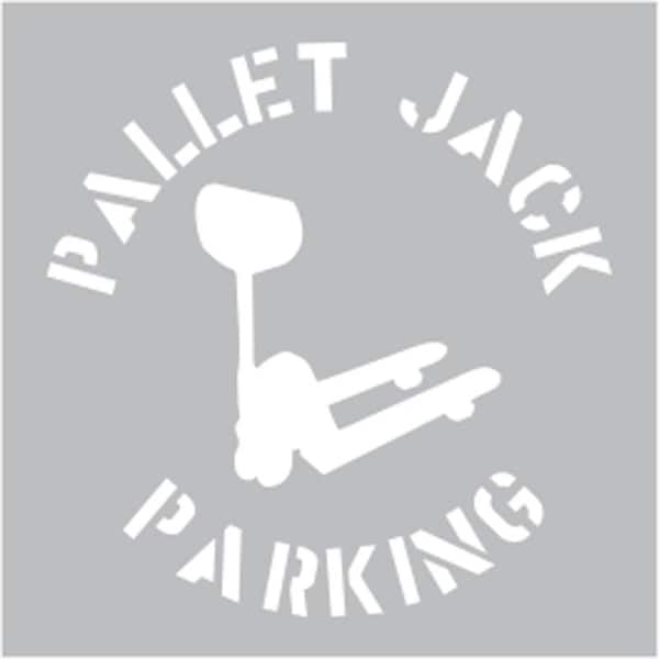 Floor Stencil, 24"x24", Pallet Jack