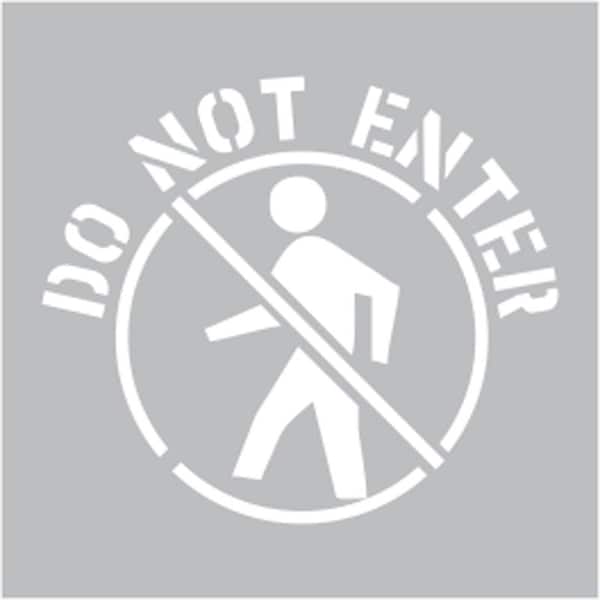 Floor Stencil, 24"x24", Do Not Enter