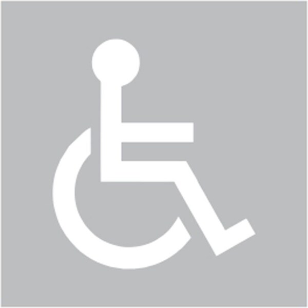 Floor Stencil, 24"x24", Handicapped