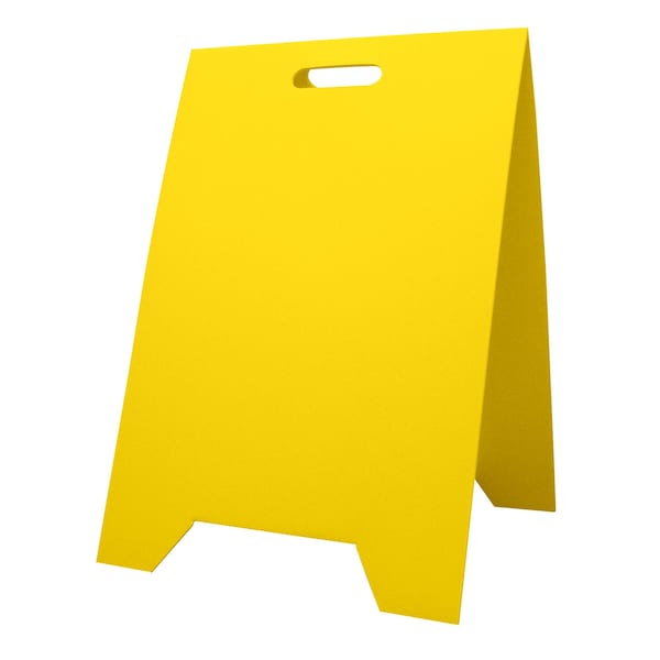 A Frame Sign, Corrugate, 12"x18", Yellow