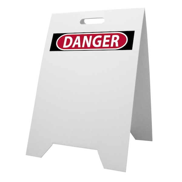 A Frame, Corrugate, 12"x18", Danger