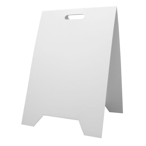 A Frame Sign, Corrugate, 16"x24", White