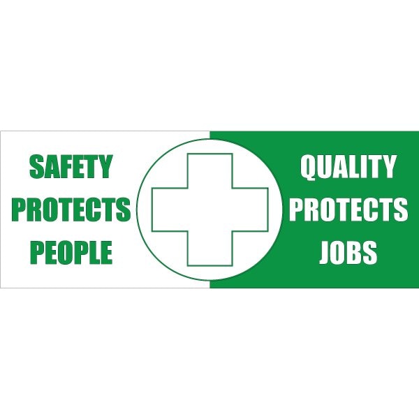 Safety Banner, 13 oz., 3 ft.x8 ft., Safety