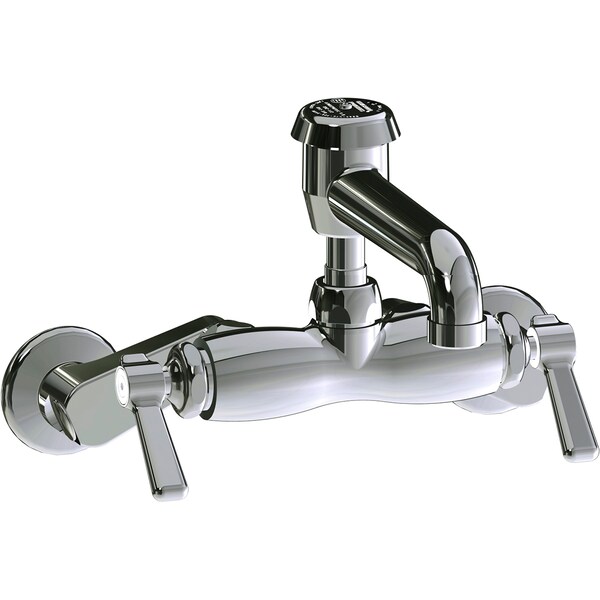 Manual Hot And Cold Water Sink Faucet, 3" - 8-3/8" Mount, Rough Chrome Plated