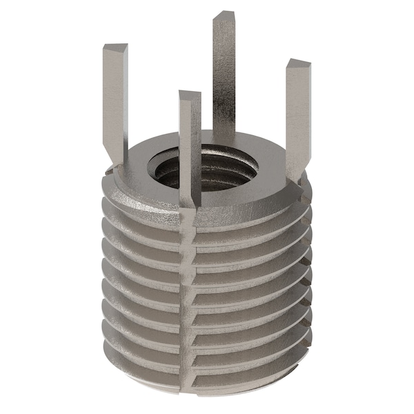 Key Locking Thread Insert, Heavy Wall, 4 Keys, M8-1.00 Int Thrd Sz, M14-1.50 Ext Thrd Sz, 10 PK