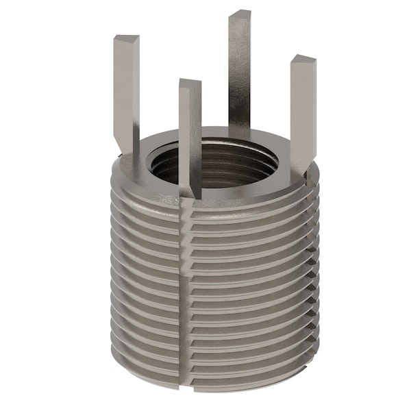 Key Locking Thread Insert, Heavy Wall, 4 Keys, M20-1.50 Int Thrd Sz, M30-2.00 Ext Thrd Sz, 10 PK