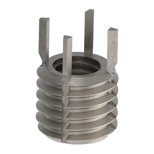 Key Locking Thread Insert, Heavy Wall, 4 Keys, 3/8"-16 Int Thrd Sz, 9/16"-12 Ext Thrd Sz, 10 PK