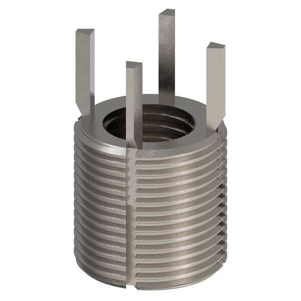 Key Locking Thread Insert, Heavy Wall, 4 Keys, M20-2.50 Int Thrd Sz, M30-2.00 Ext Thrd Sz, 10 PK
