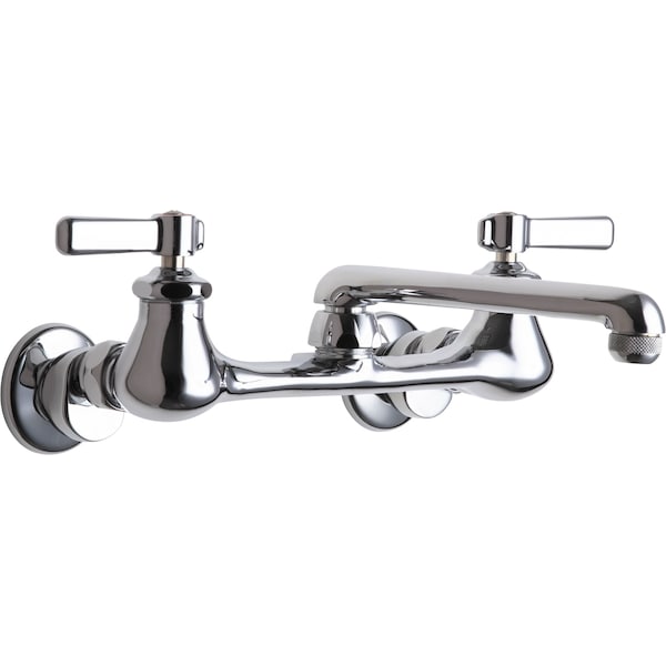 Manual Sink Faucet, 7-1/4" - 8-3/4" Mount, Chrome plated