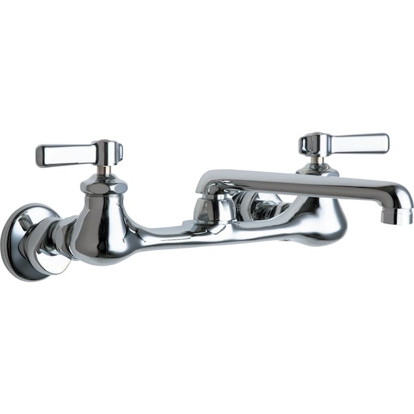 Manual Sink Faucet, 7-1/4" - 8-3/4" Mount, Chrome plated