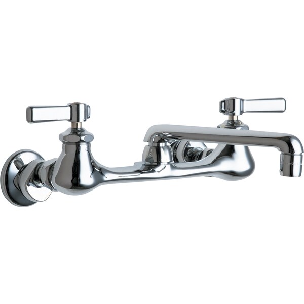 Manual Sink Faucet, 7-1/4" - 8-3/4" Mount, Chrome plated