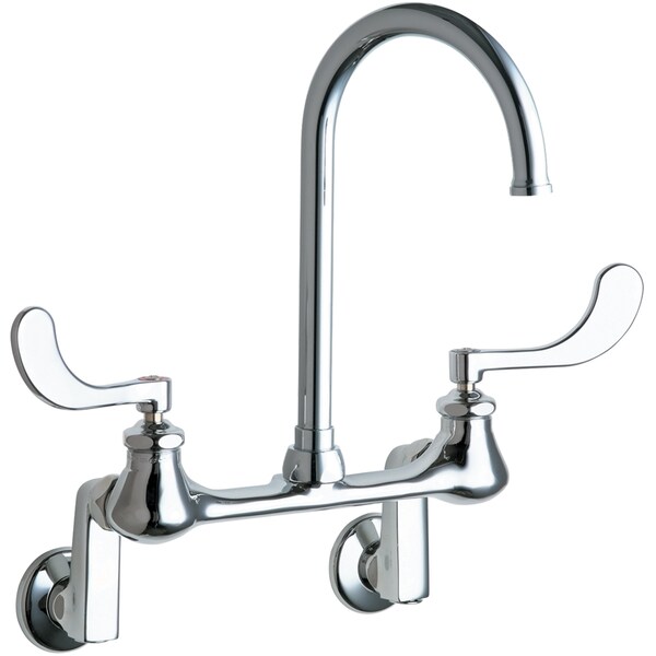 Manual Sink Faucet, 3" - 13" Mount, Chrome plated