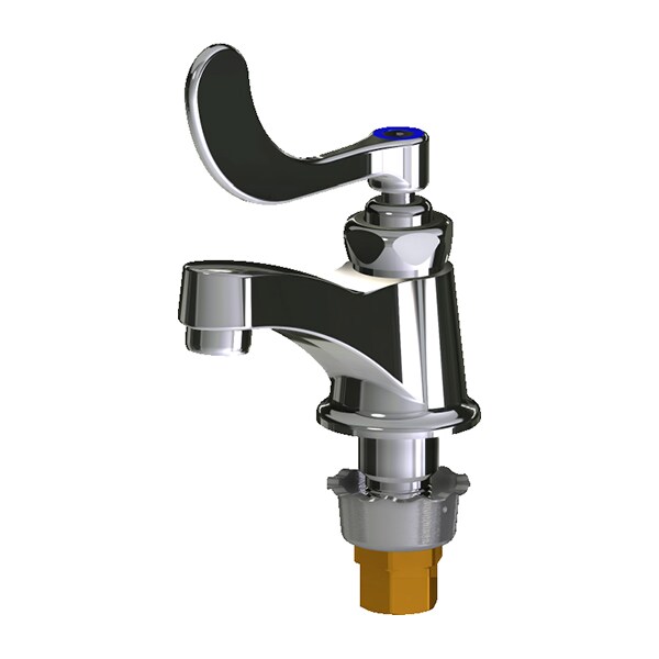 Manual Bathroom Faucet, Single Hole Mount, Chrome plated 1 Hole