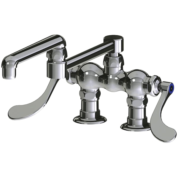Manual Sink Faucet, 3-3/8" Mount, Chrome plated