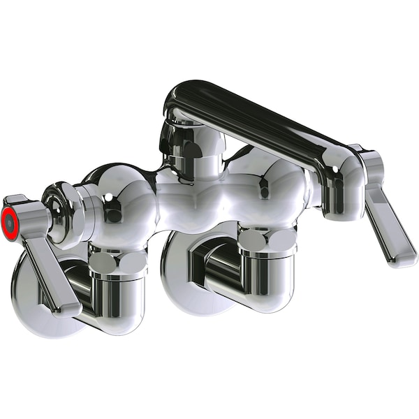 Manual Sink Faucet, 3-3/8" Mount, Chrome plated