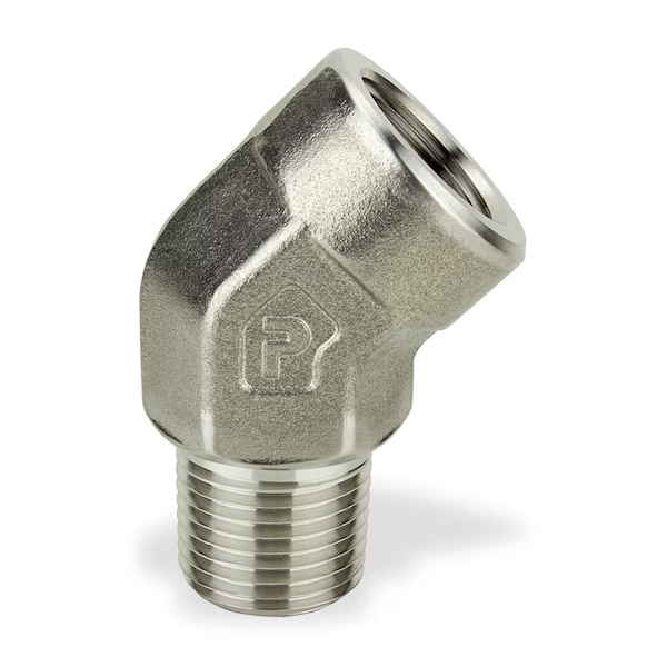 45 Street Elbow, 316 SS, 1/2 in, NPT