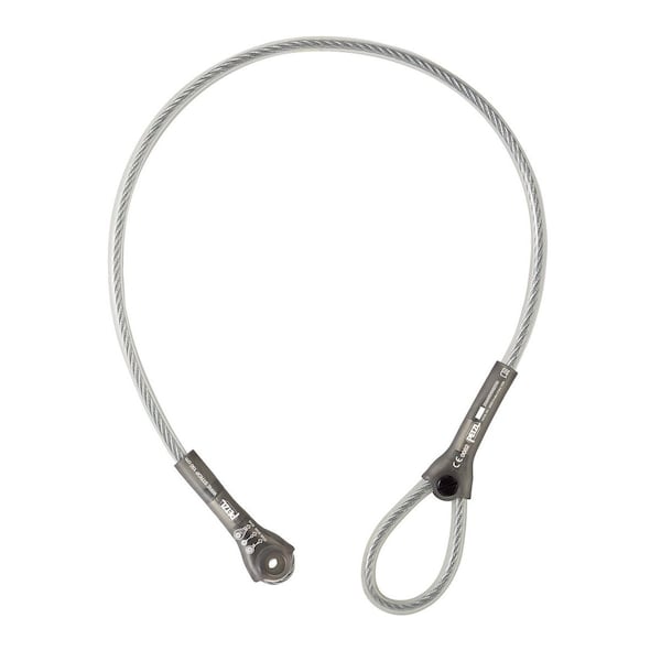 WIRE STROP Anchor Strap, 150 cm, 6.5 mm Diameter Galvanized Steel with Two Sized Terminations