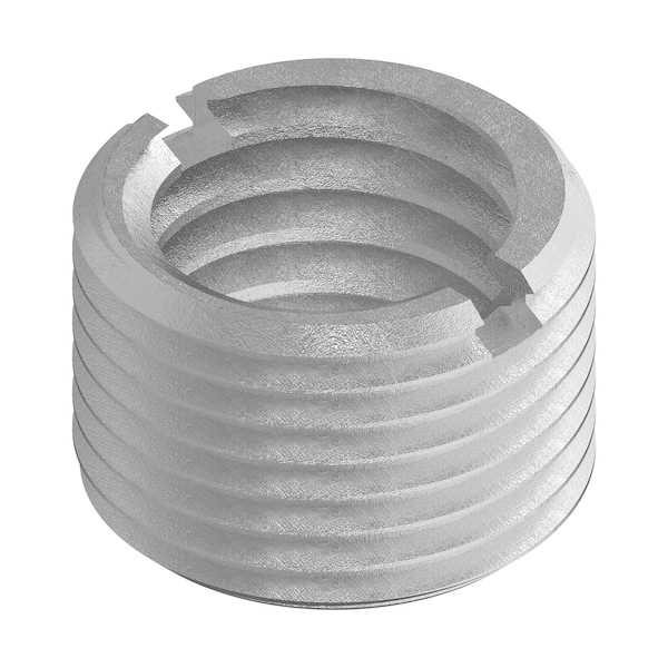 Thin Wall Self Locking Thread Insert, 3/8"-24 Int Thrd Sz, 18-8 Stainless Steel