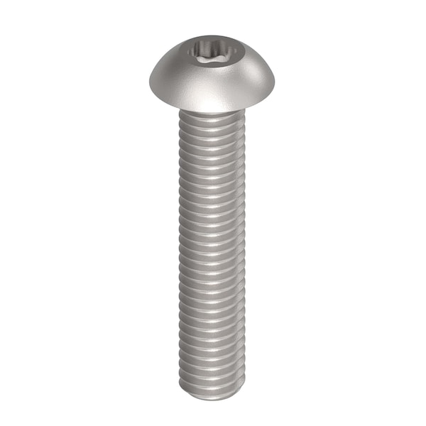 No. 10-32 x 1 in Torx Button Standard Machine Screw, Unfinished A286 Stainless Steel