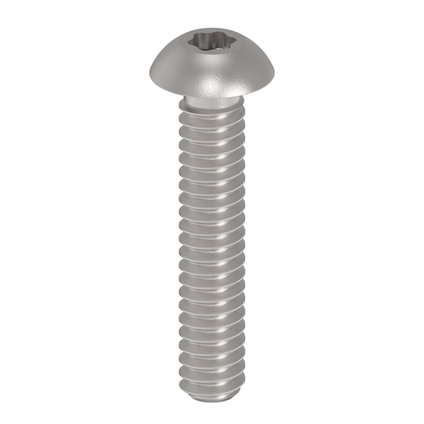 No. 10-24 x 1 in Torx Button Standard Machine Screw, Unfinished A286 Stainless Steel