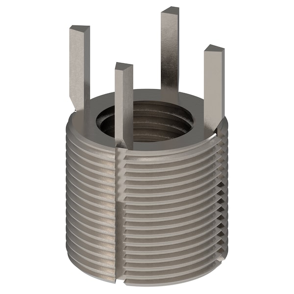 Key Locking Thread Insert, Extra Heavy Wall, 4 Keys, 1"-8 Int Thrd Sz, 1 1/2"-12 Ext Thrd Sz, 10 PK