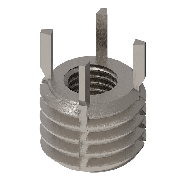 Key Locking Thread Insert, Extra Heavy Wall, 4 Keys, 5/16"-24 Int Thd Sz, 9/16"-12 Ext Thd Sz, 10 PK