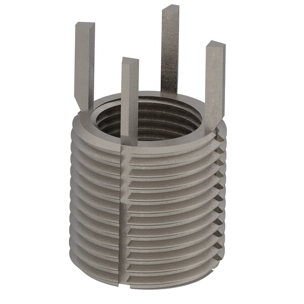 Key Locking Thread Insert, Heavy Wall, 4 Keys, M18-1.50 Int Thrd Sz, M24-2.00 Ext Thrd Sz, 10 PK