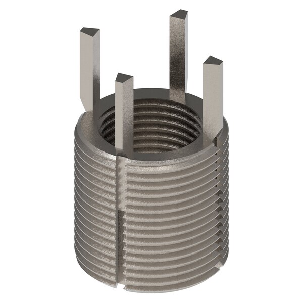 Key Locking Thread Insert, Heavy Wall, 4 Keys, M24-2.00 Int Thrd Sz, M33-2.00 Ext Thrd Sz, 10 PK