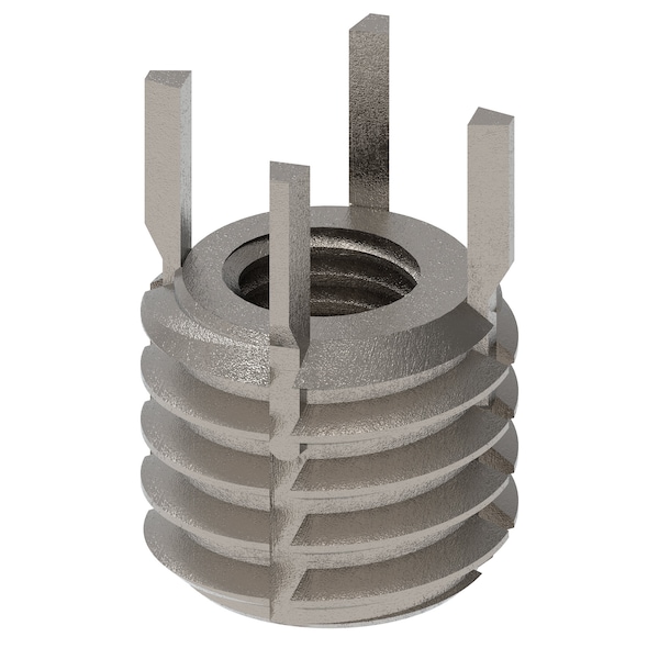 Key Locking Thread Insert, Heavy Wall, 4 Keys, 1/4"-28 Int Thrd Sz, 7/16"-14 Ext Thrd Sz, 10 PK
