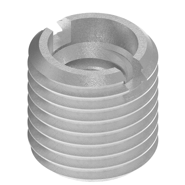 Thin Wall Self Locking Thread Insert, M6-1.00 Int Thrd Sz, 18-8 Stainless Steel