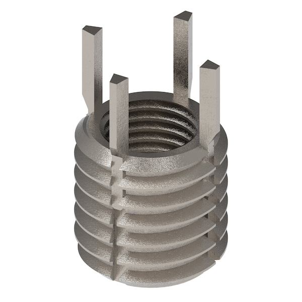 Key Locking Thread Insert, Heavy Wall, 4 Keys, 7/16"-20 Int Thrd Sz, 5/8"-11 Ext Thrd Sz, 10 PK