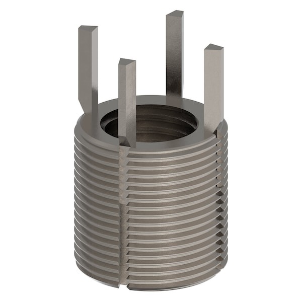 Key Locking Thread Insert, Heavy Wall, 4 Keys, 7/8"-9 Int Thrd Sz, 1 1/4"-12 Ext Thrd Sz, 10 PK