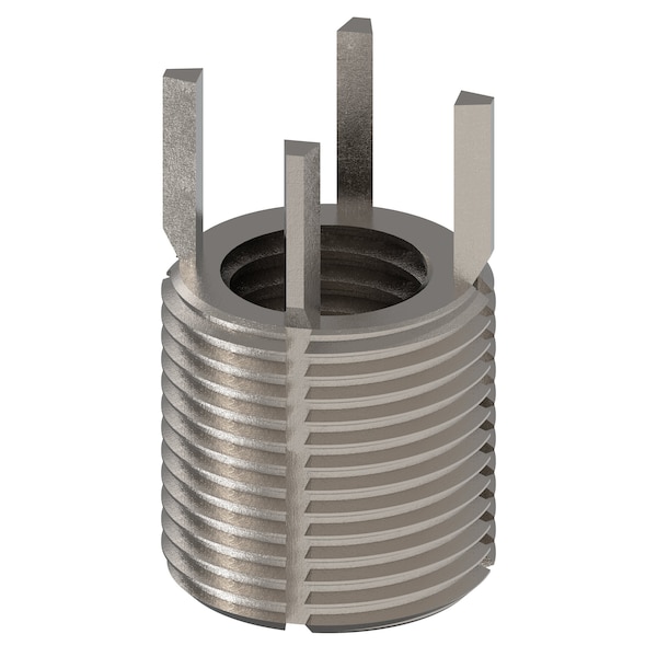 Key Locking Thread Insert, Heavy Wall, 4 Keys, M14-2.00 Int Thrd Sz, M20-1.50 Ext Thrd Sz, 10 PK