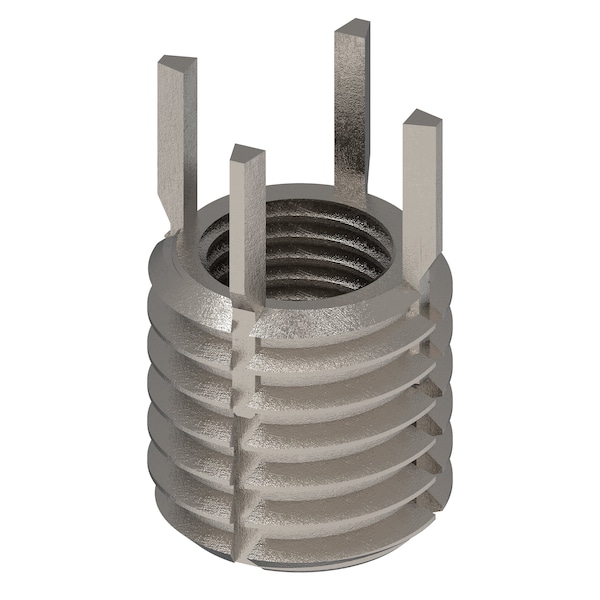 Key Locking Thread Insert, Heavy Wall, 4 Keys, 7/16"-20 Int Thrd Sz, 5/8"-11 Ext Thrd Sz, 10 PK