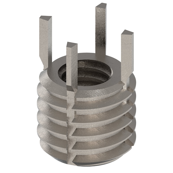 Key Locking Thread Insert, Heavy Wall, 4 Keys, 5/16"-18 Int Thrd Sz, 1/2"-13 Ext Thrd Sz, 10 PK
