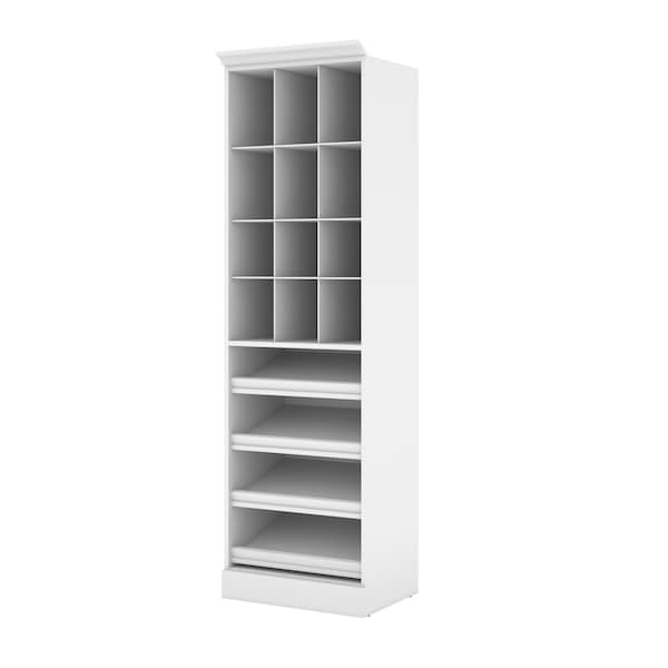 Cubby Storage Unit, White, 25"