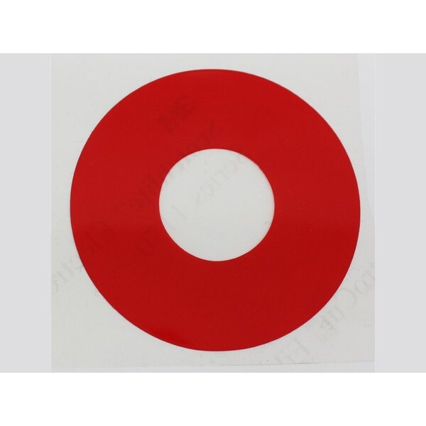 Gauge-Mark Vinyl, Transp, Red, 8pcs-3"