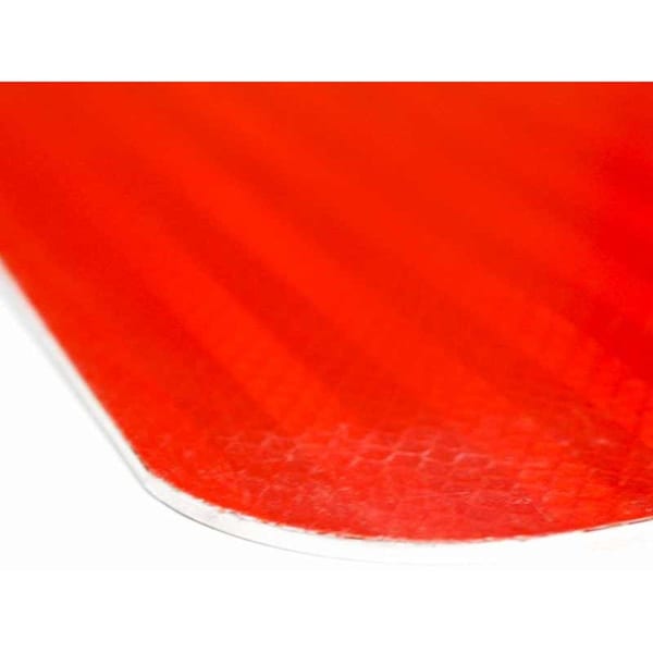 EGP Refl Alum, .080", 12"x12", Red, 1-1/2