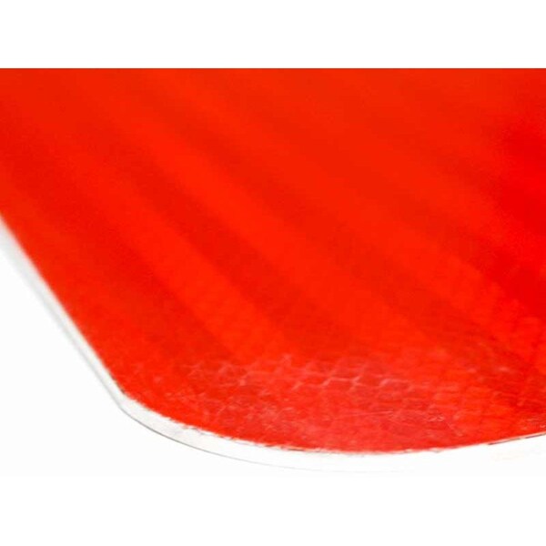 EGP Refl Alum, .080", 24"x12", Red, 1-1/2"