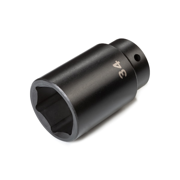 1/2 Inch Drive x 34 mm Deep 6-Point Impact Socket