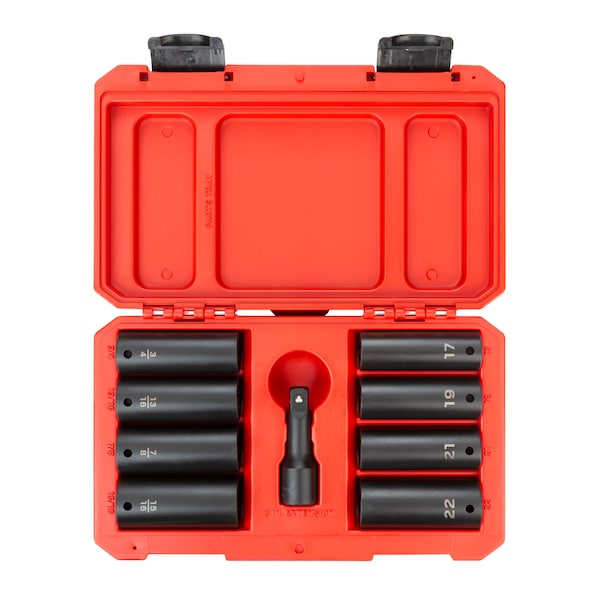 1/2 Inch Drive Impact Lug Nut Socket Set (9-Piece)